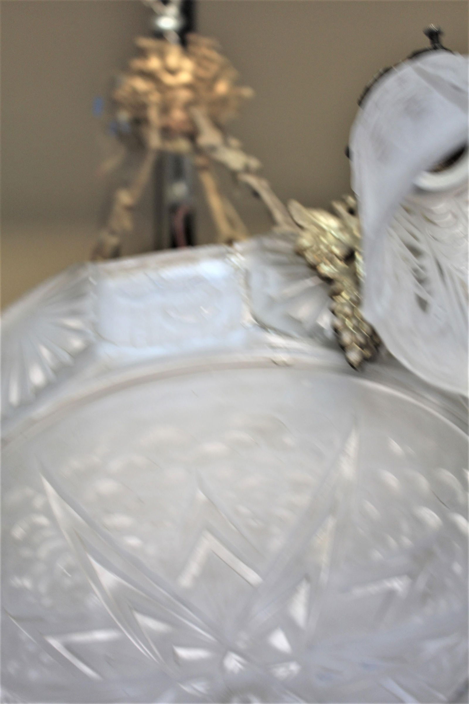 Art Deco/ Nouveau Chandelier /Antique Signed - 4