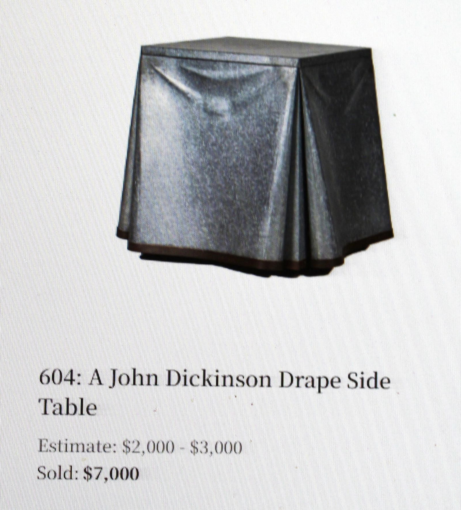 Mid-Century Modern Galvanized Side Table style of J Dickinson - 6