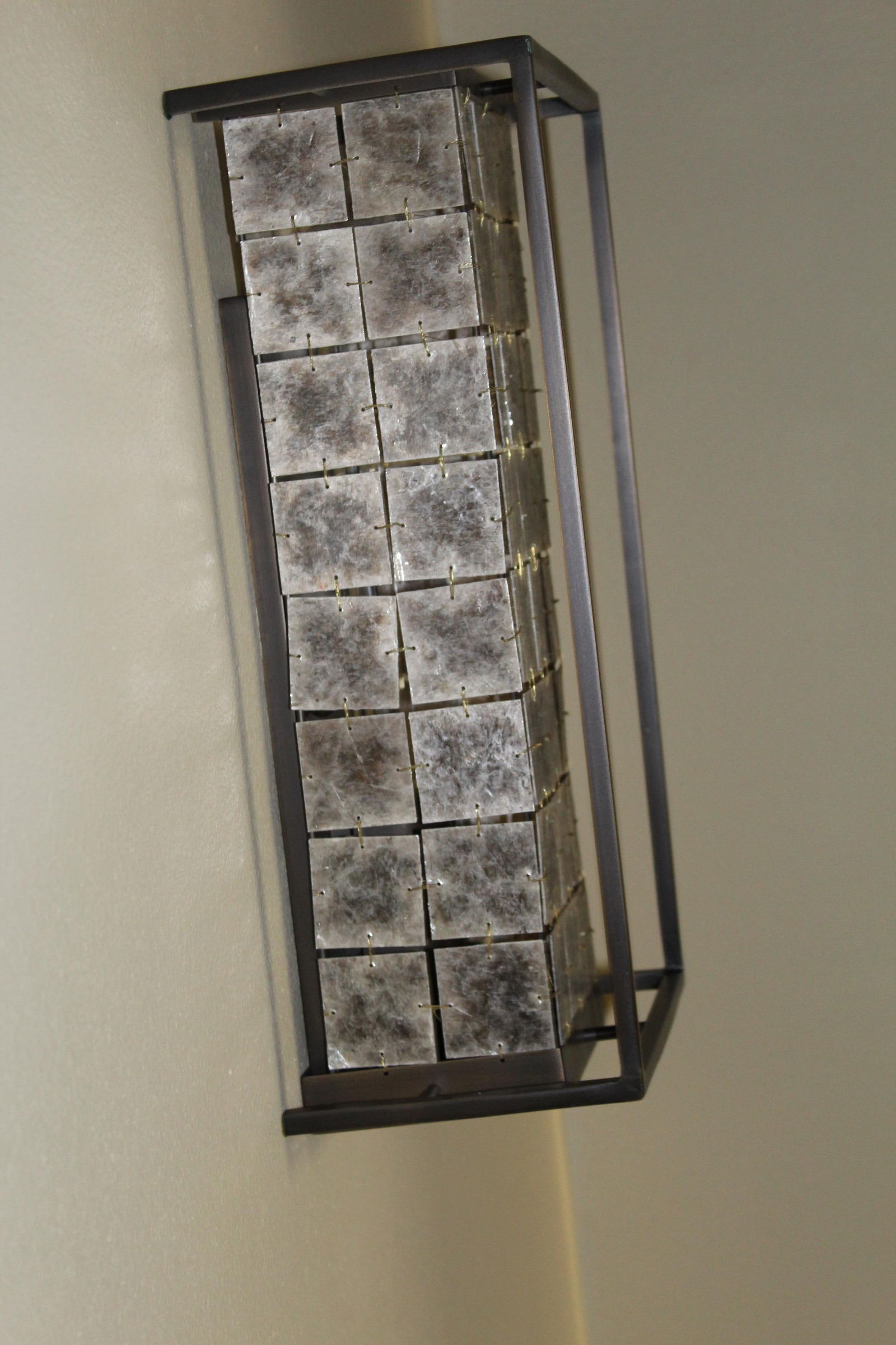 Modern Sconces Mica Shades Antique Brass Metal LA Designer - 13