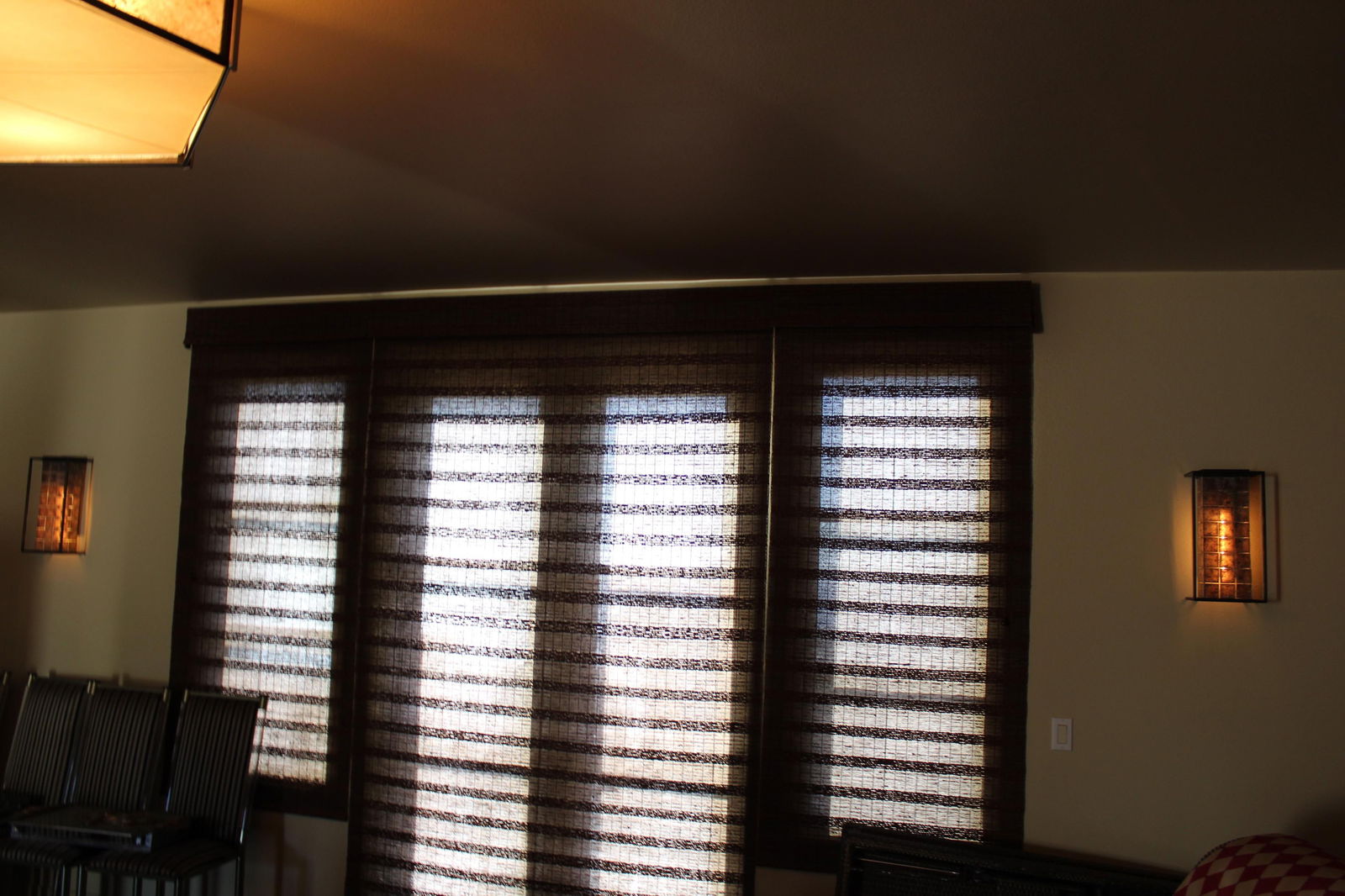 Modern Sconces Mica Shades Antique Brass Metal LA Designer - 18