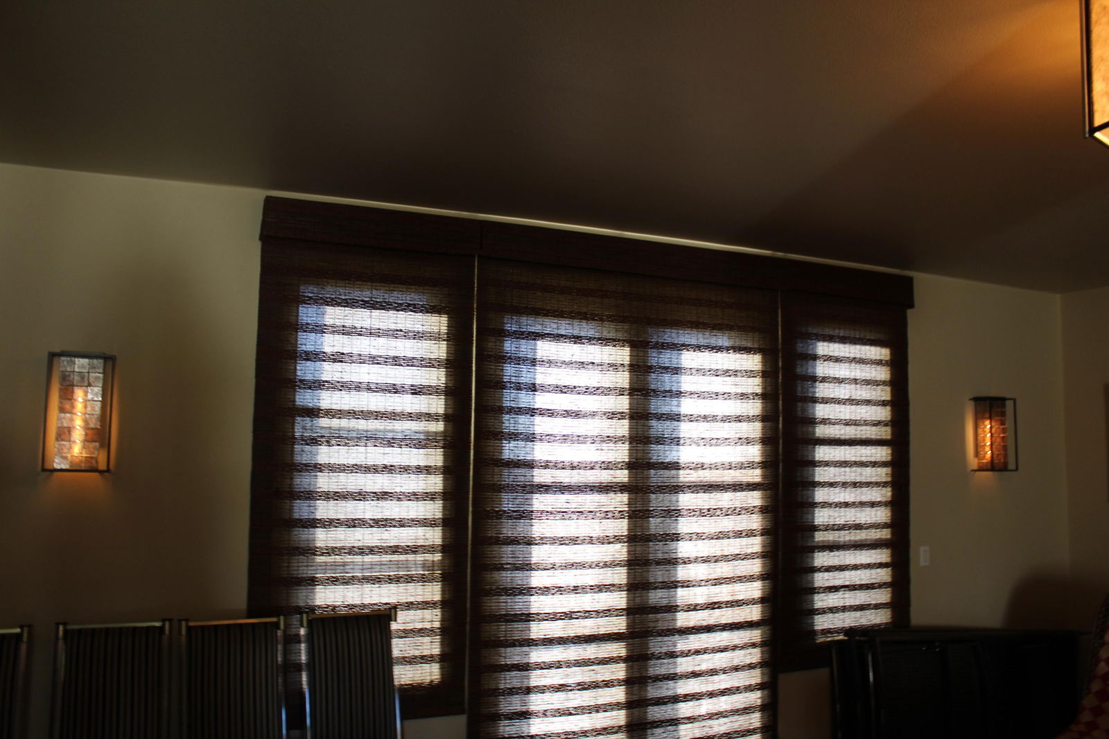 Modern Sconces Mica Shades Antique Brass Metal LA Designer - 4