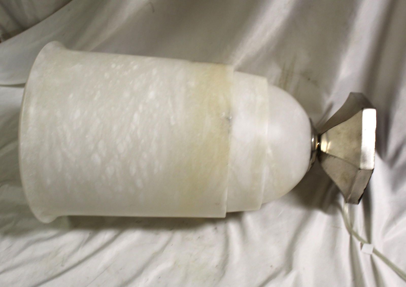 Art Deco design Alabaster & Bronze Illumine (up light ) - 11