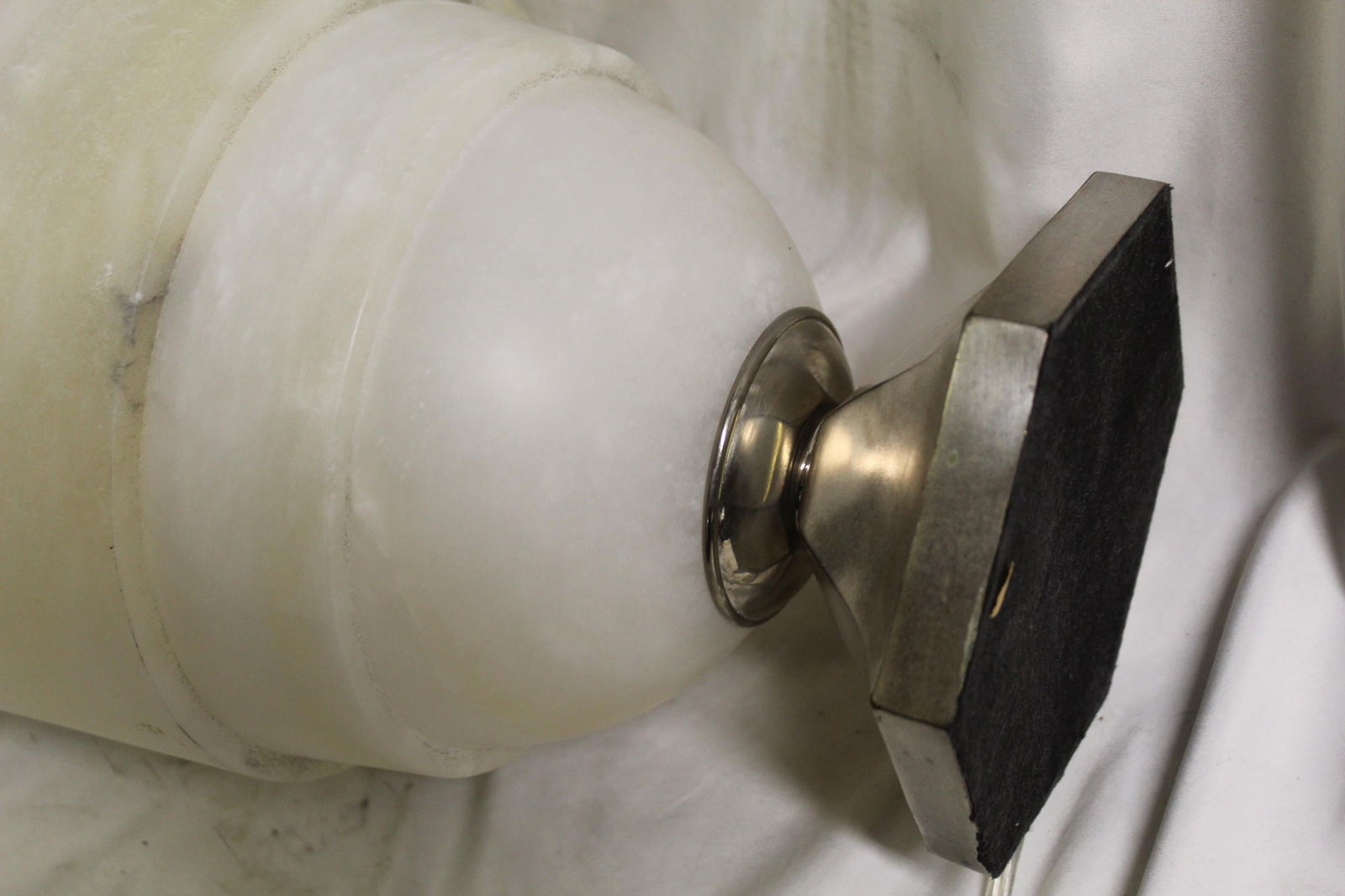 Art Deco design Alabaster & Bronze Illumine (up light ) - 4