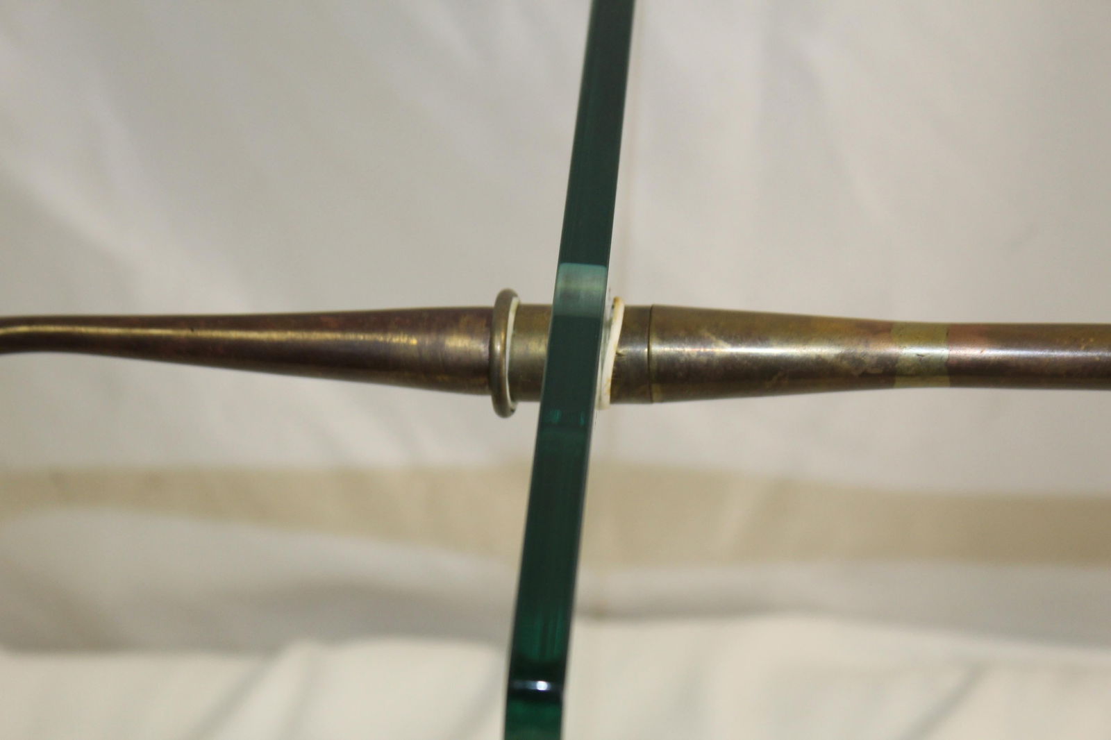 Mid-Century Modern Brass , Glass side Table - 19