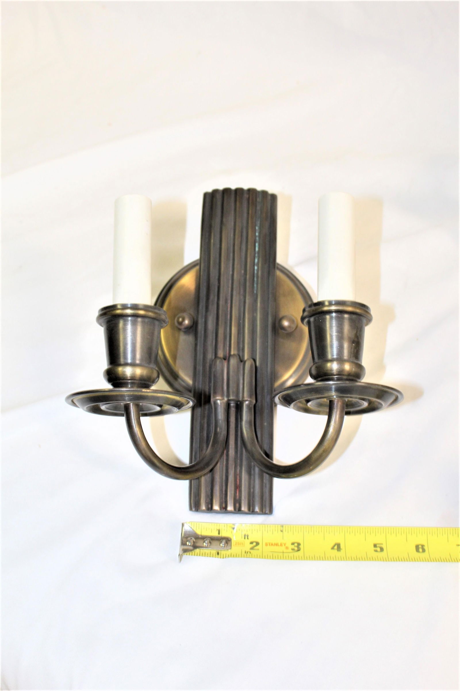 Art Deco/Modern Sconces Two Arm Set - 13