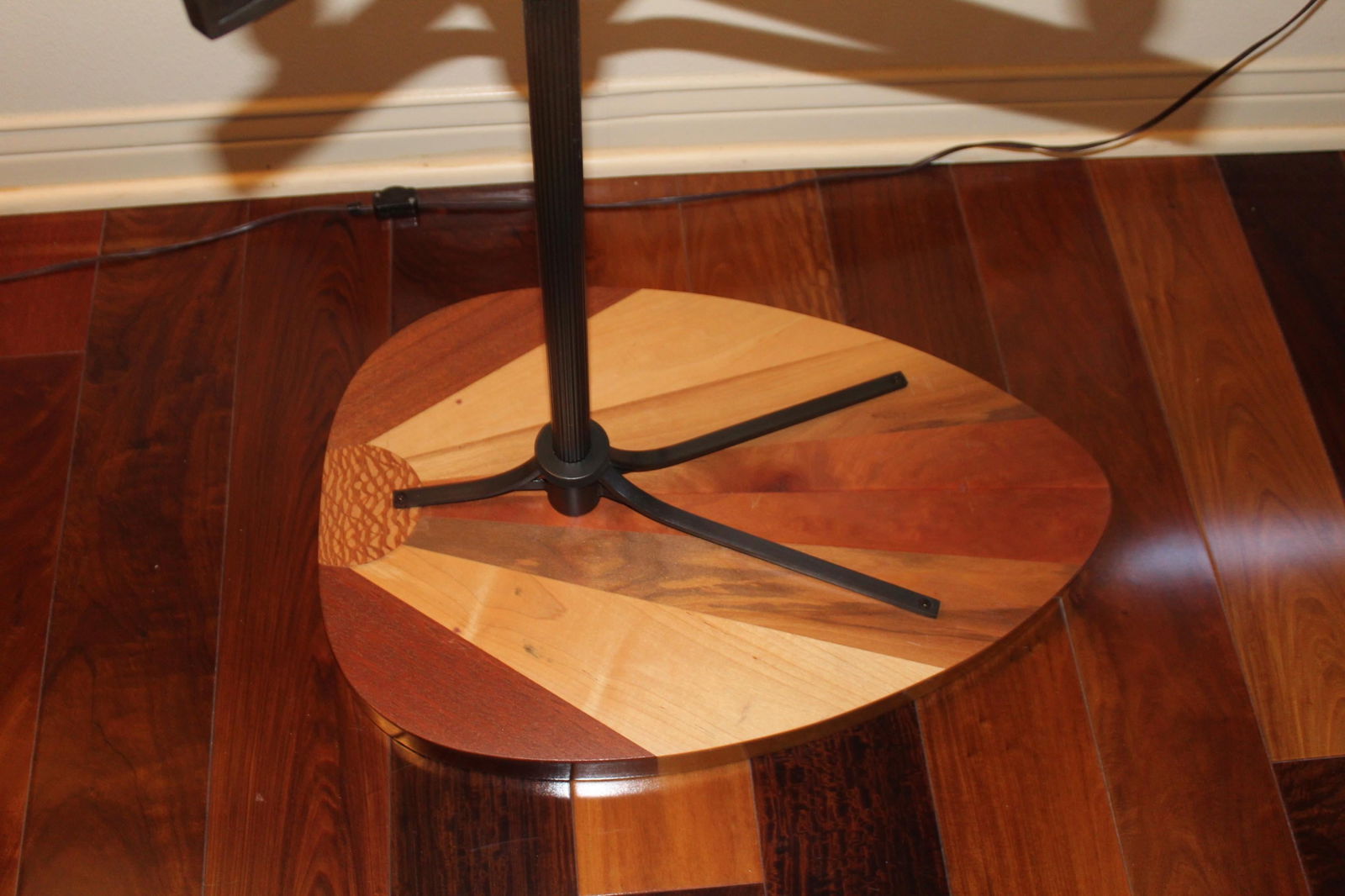 Art Deco / Modern Custom Side table w Rising Sun Design - 19