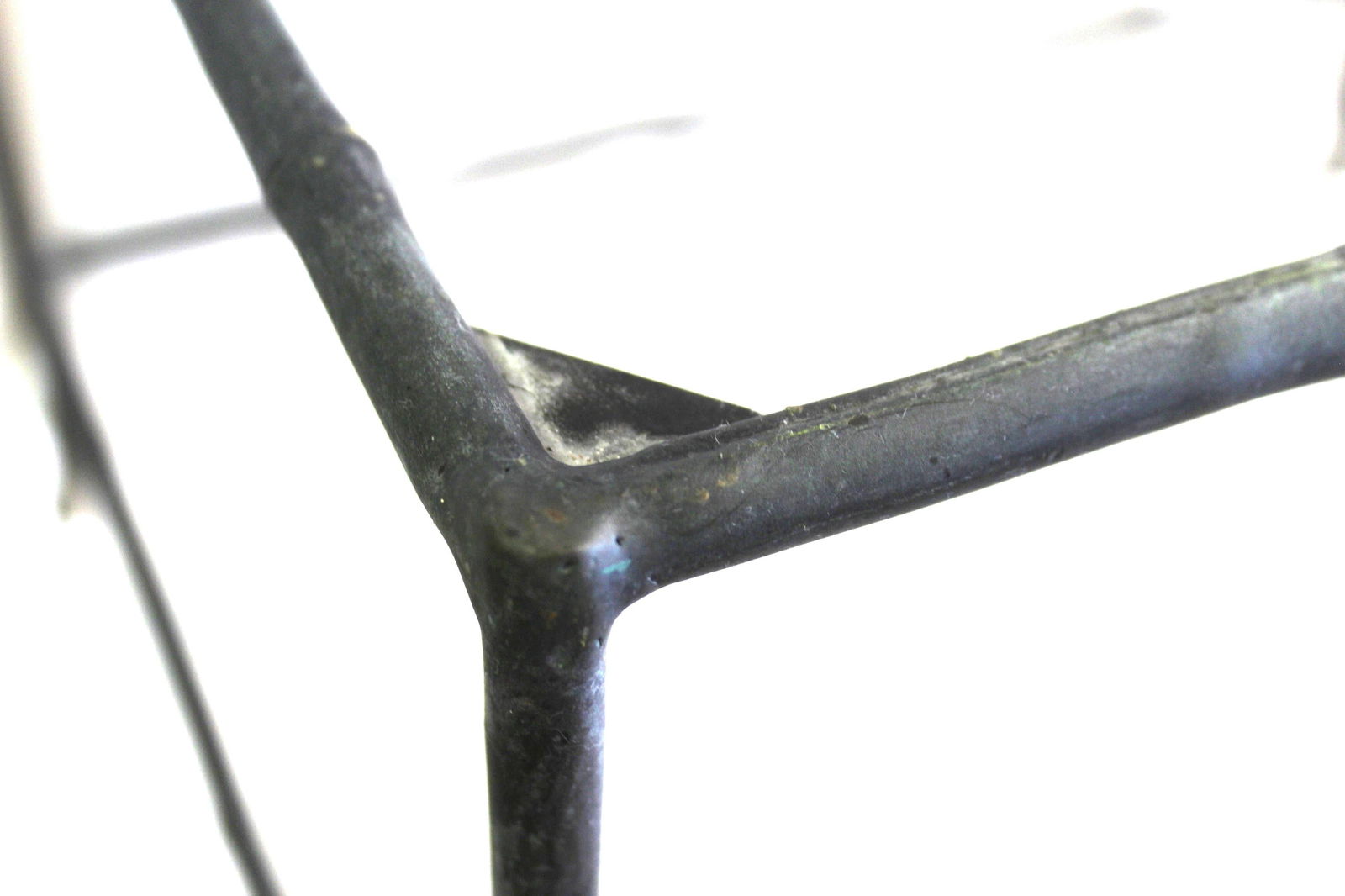 Mid Century Bronze Cast Bamboo Side table . - 15