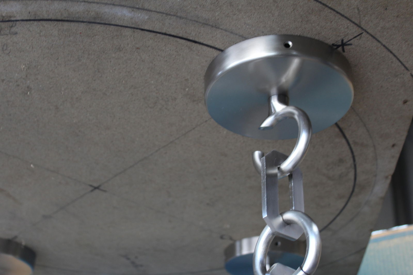 Mid Century Modern Alabaster Chandelier Custom - 4