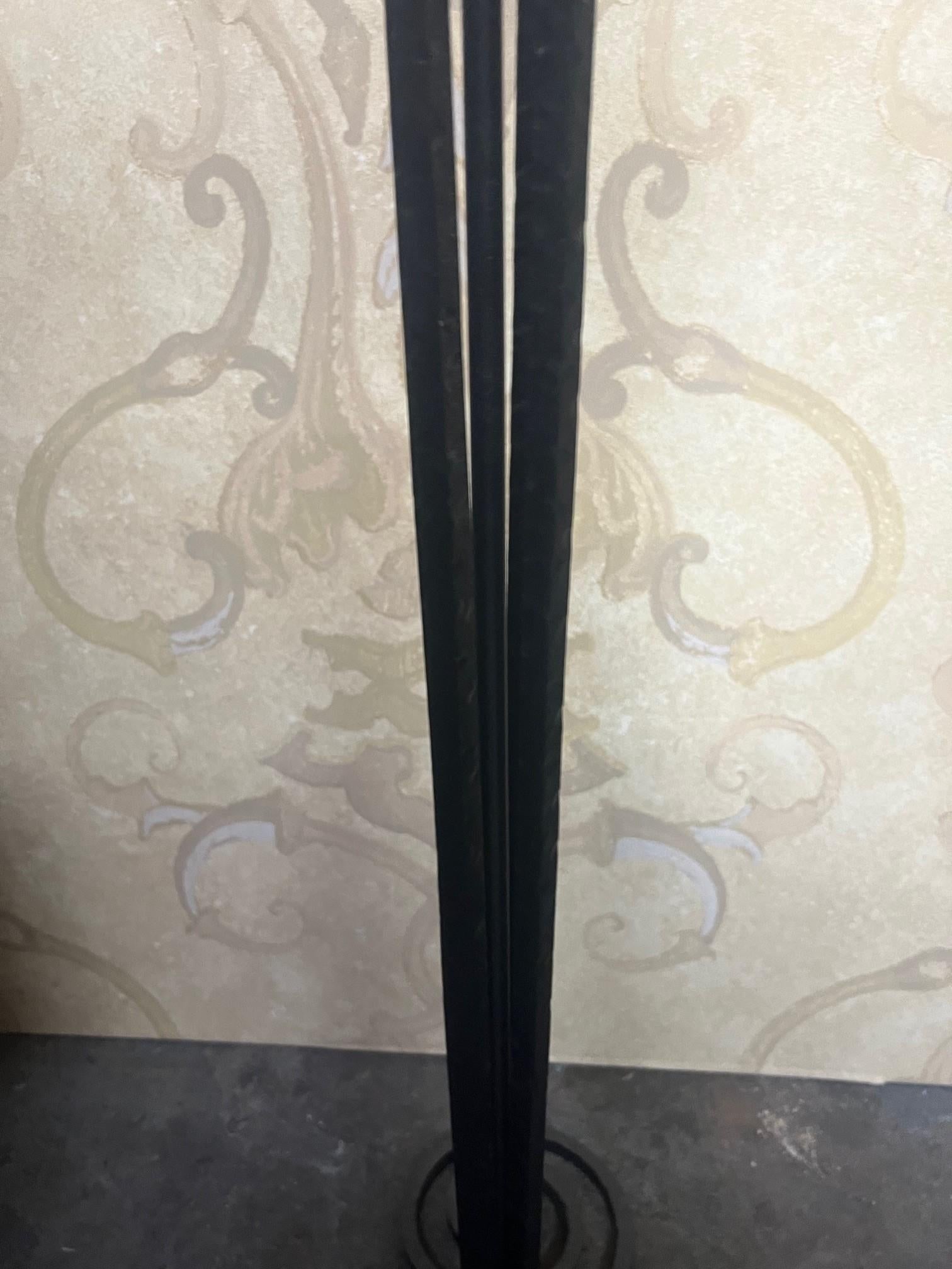 Art Deco Designed Floor Lamp Alabaster Shade - 8