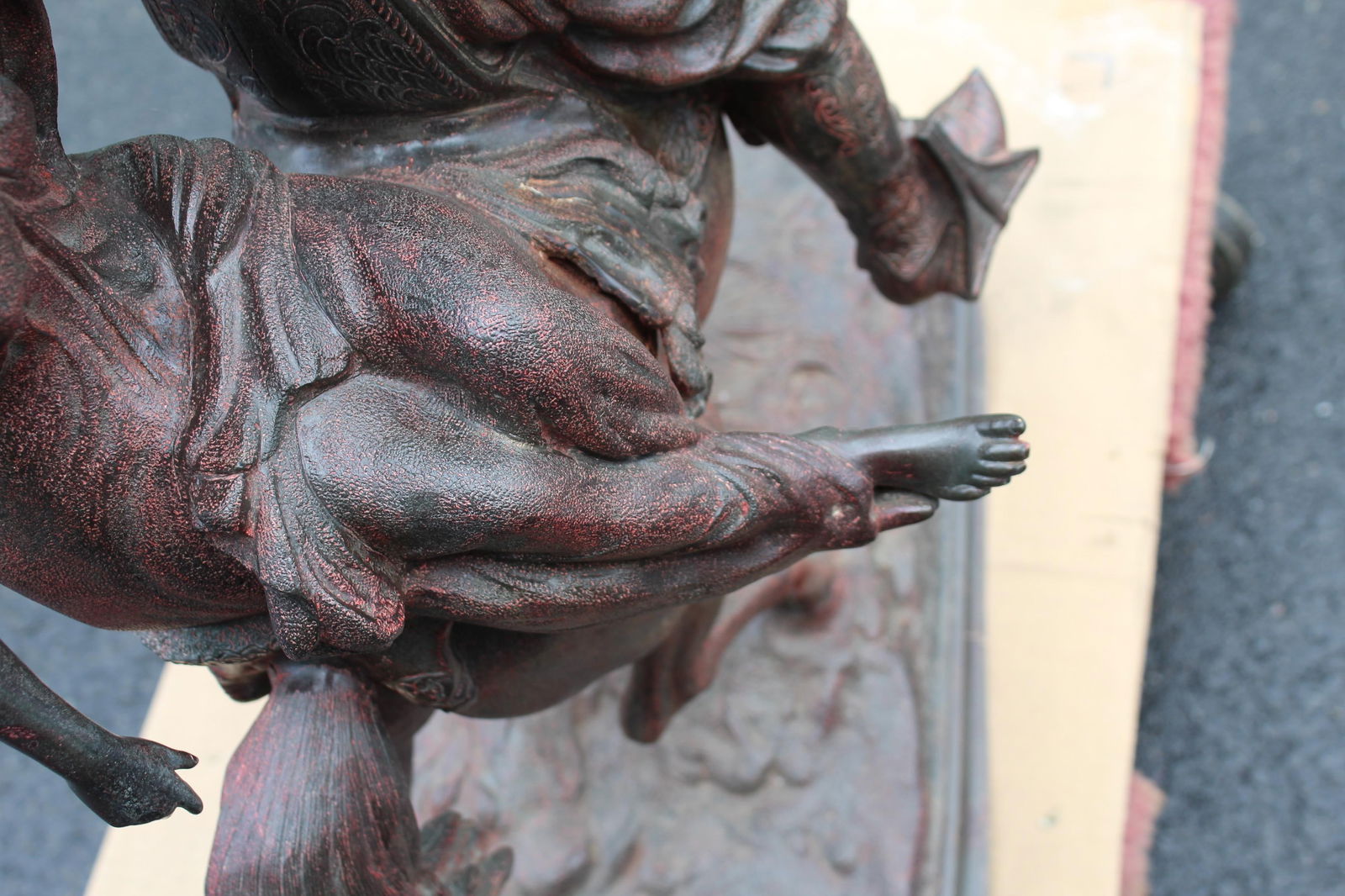 Original Sculpture , Double figure of a Arab on horseback & young girl Signed By - 5