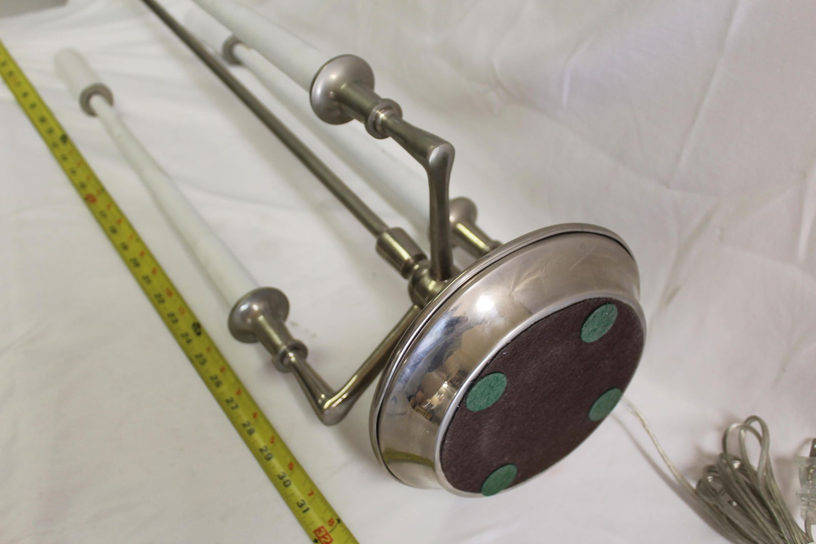 Mid Century/Modern Lamp with 3 Lights Hi-Pol Nickel - 10