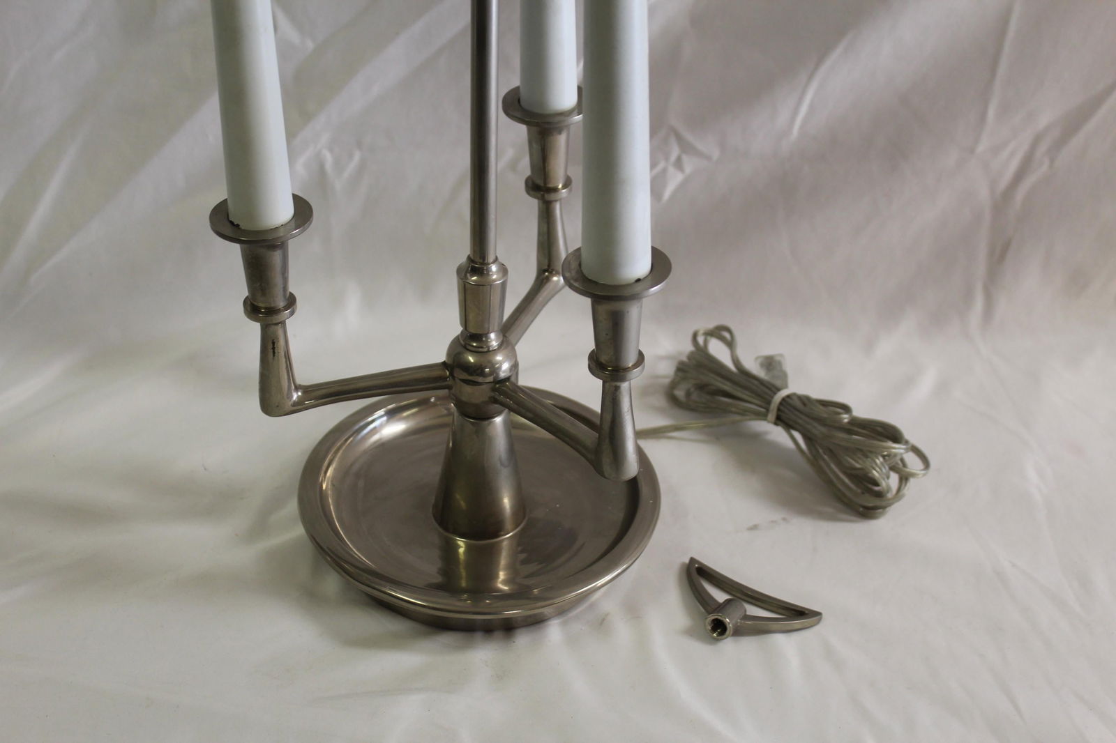 Mid Century/Modern Lamp with 3 Lights Hi-Pol Nickel - 13