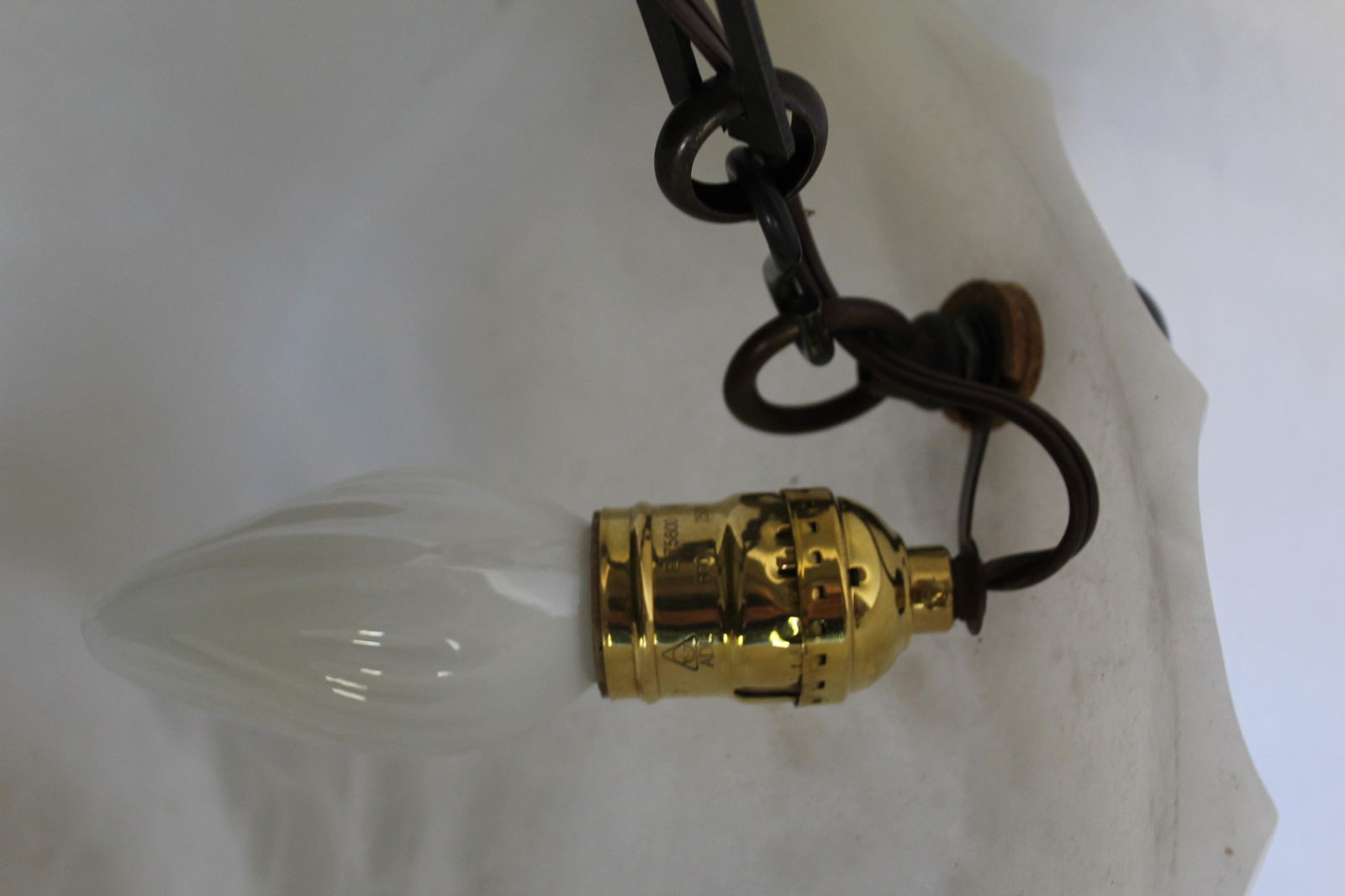 Mid-Century Modern Alabaster Chandelier - 12