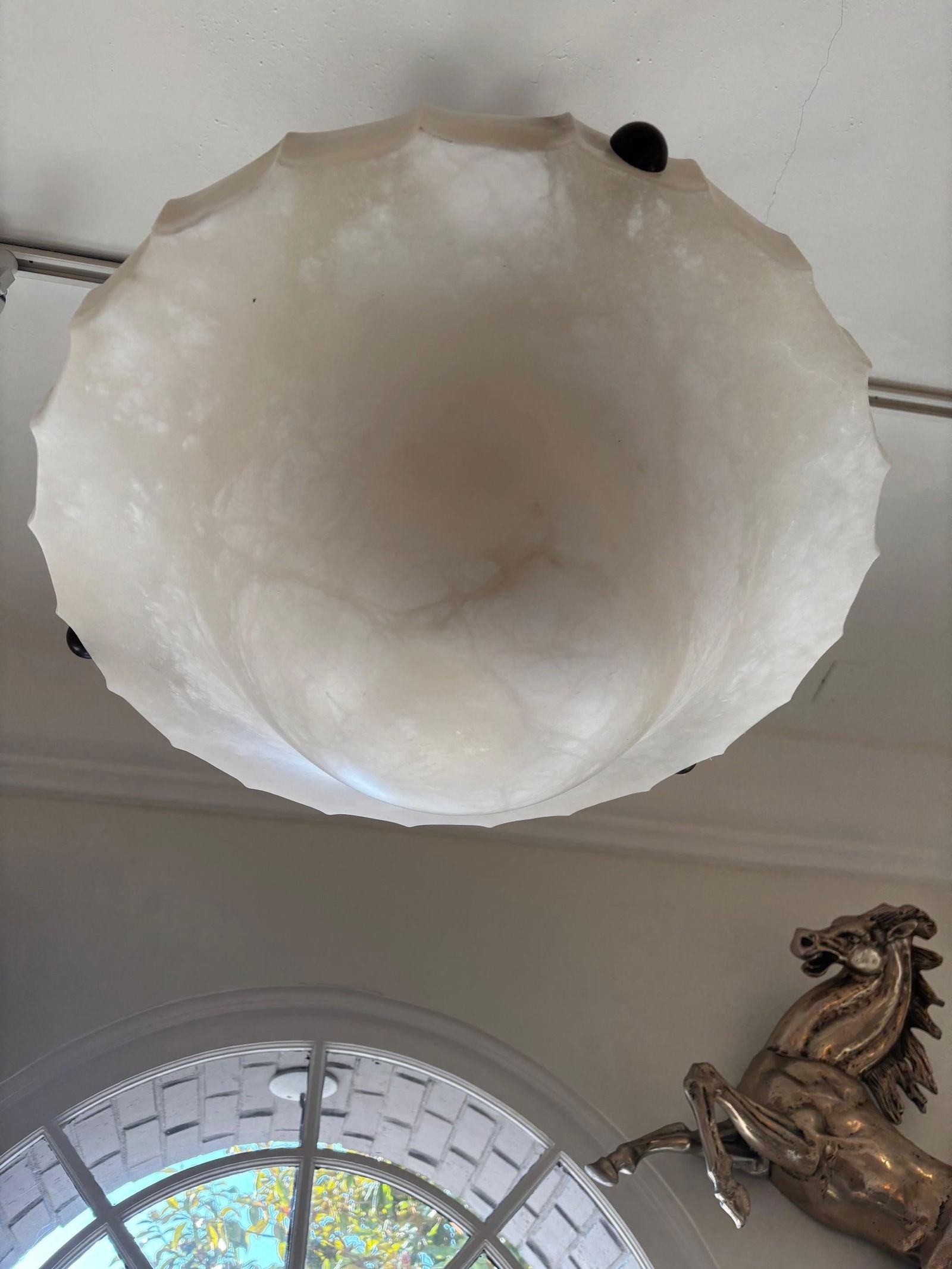 Mid-Century Modern Alabaster Chandelier - 14