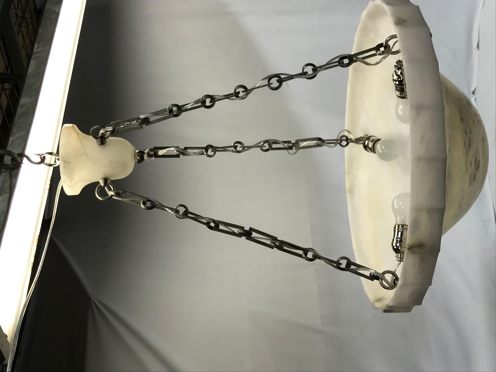 Mid-Century Modern Alabaster Chandelier - 16