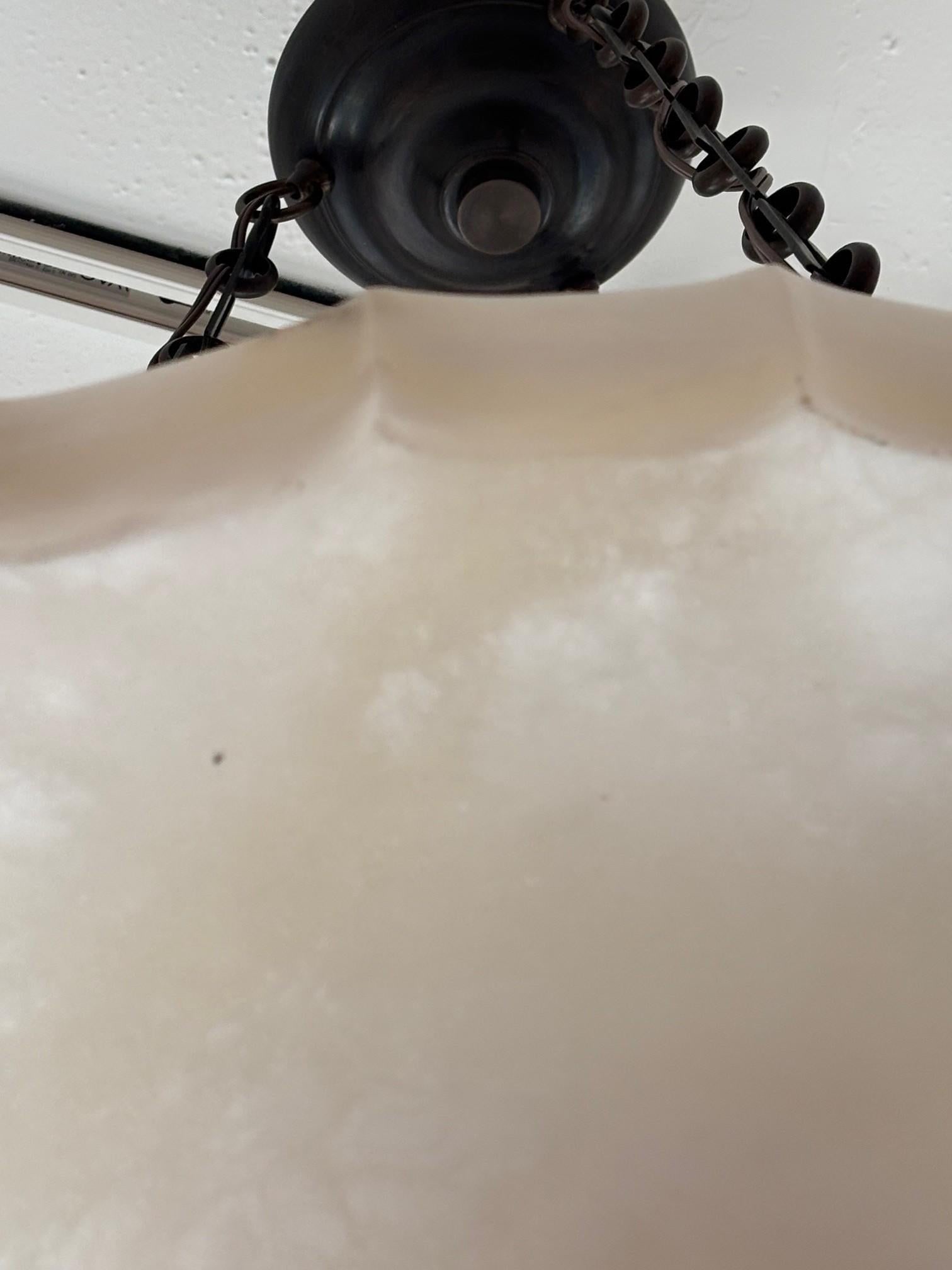 Mid-Century Modern Alabaster Chandelier - 5