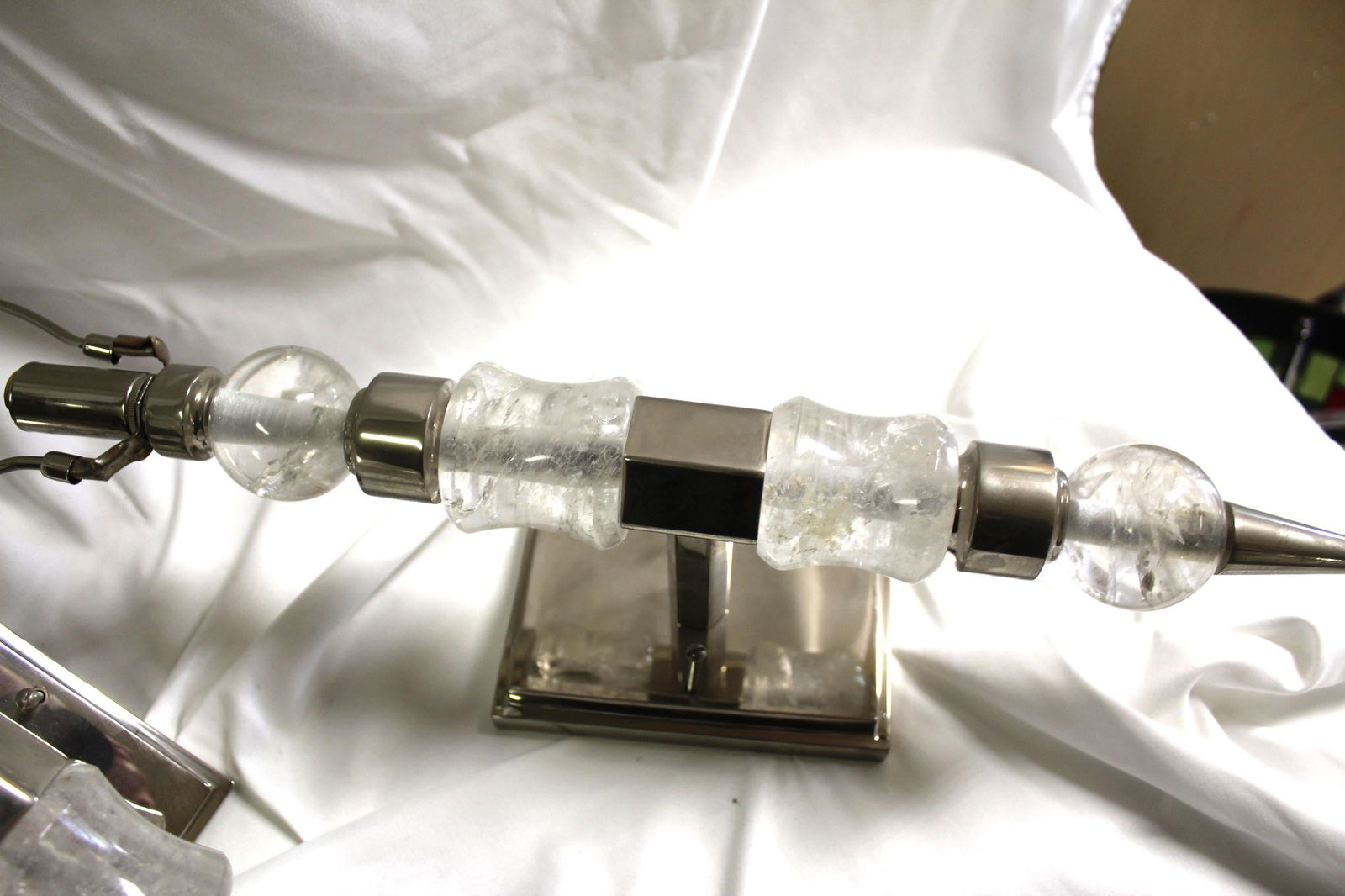 Mid-Century Modern/Deco Rock Crystal Sconces - 16