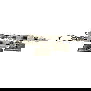 Mid-Century Modern/Deco Rock Crystal Sconces: A real Deco looking pair of Sconces designed by an Interior designer in Irvine. This pair has Rock Crystal spacers top and bottom in the shape of Spheres. The spacers are solid metal with hi-polished