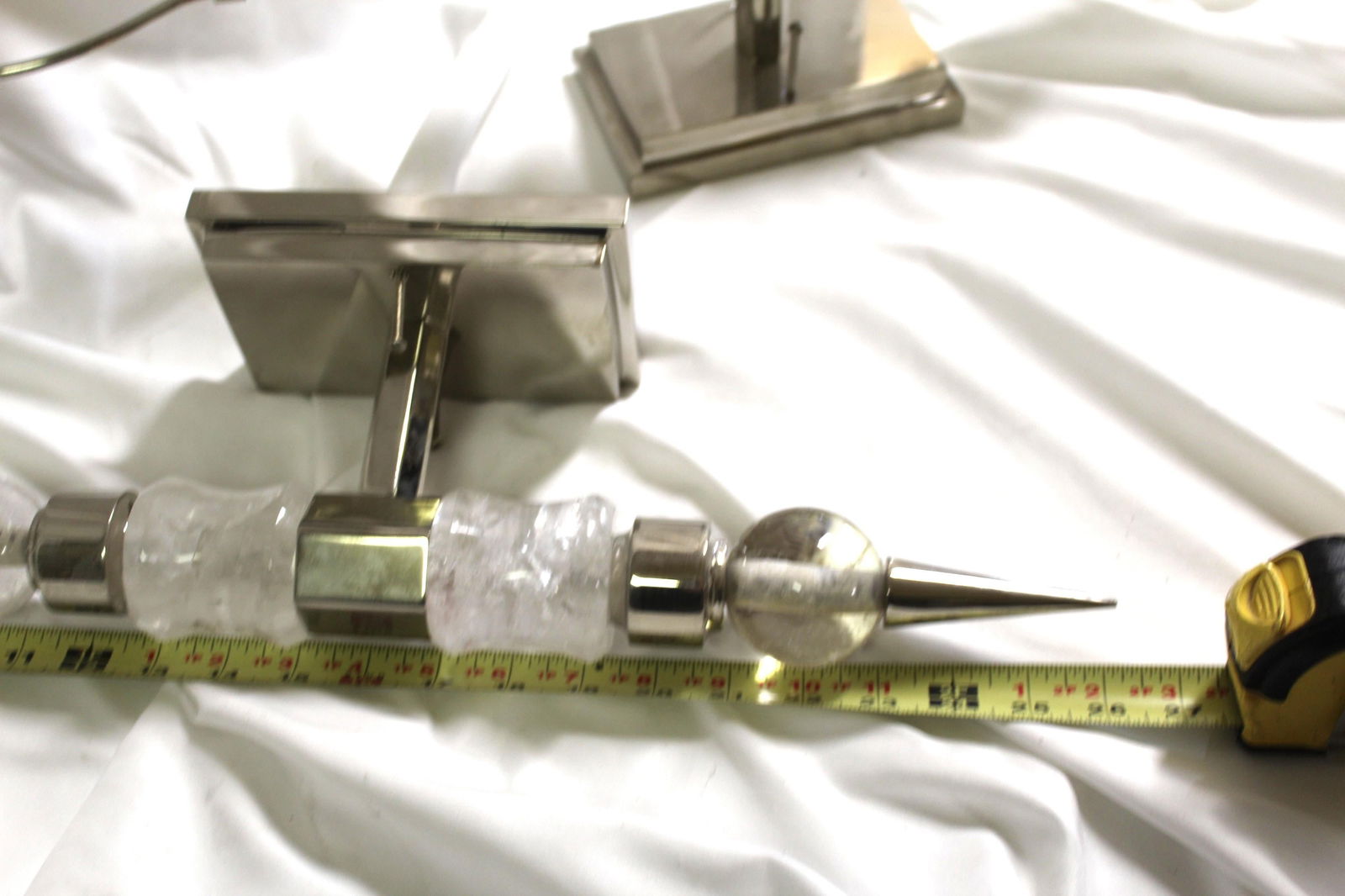 Mid-Century Modern/Deco Rock Crystal Sconces - 5