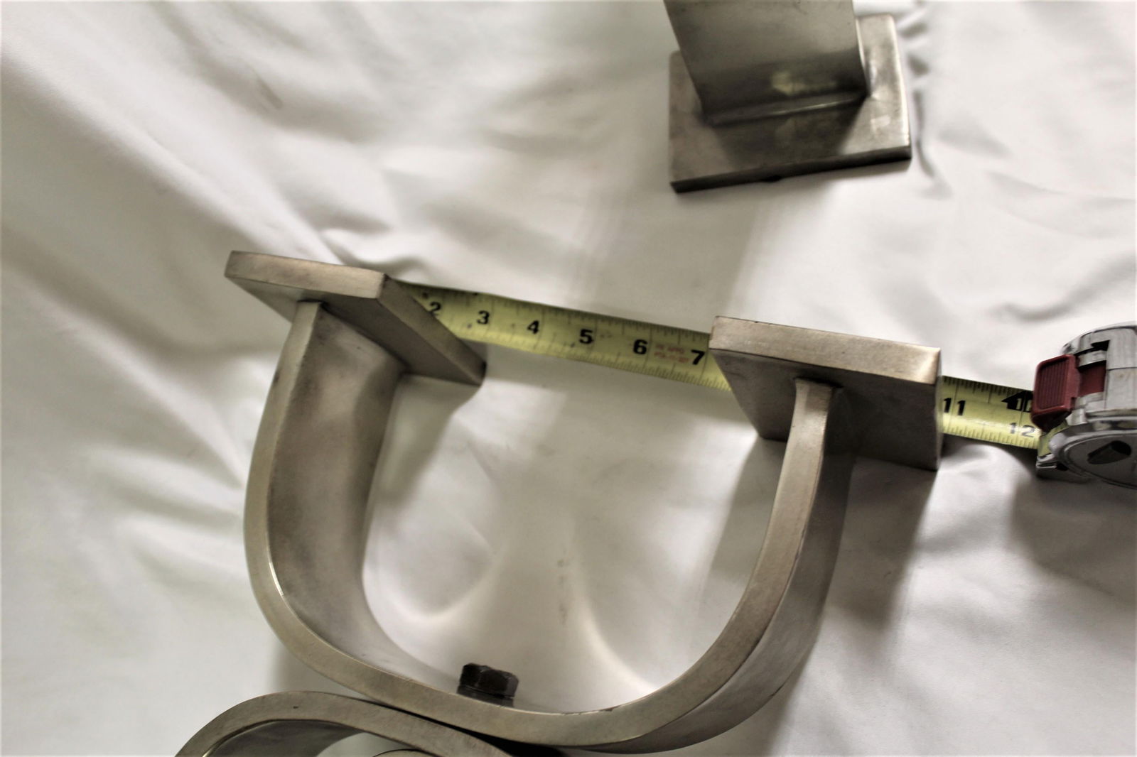 Modern/Art Deco Silver Andirons - 3