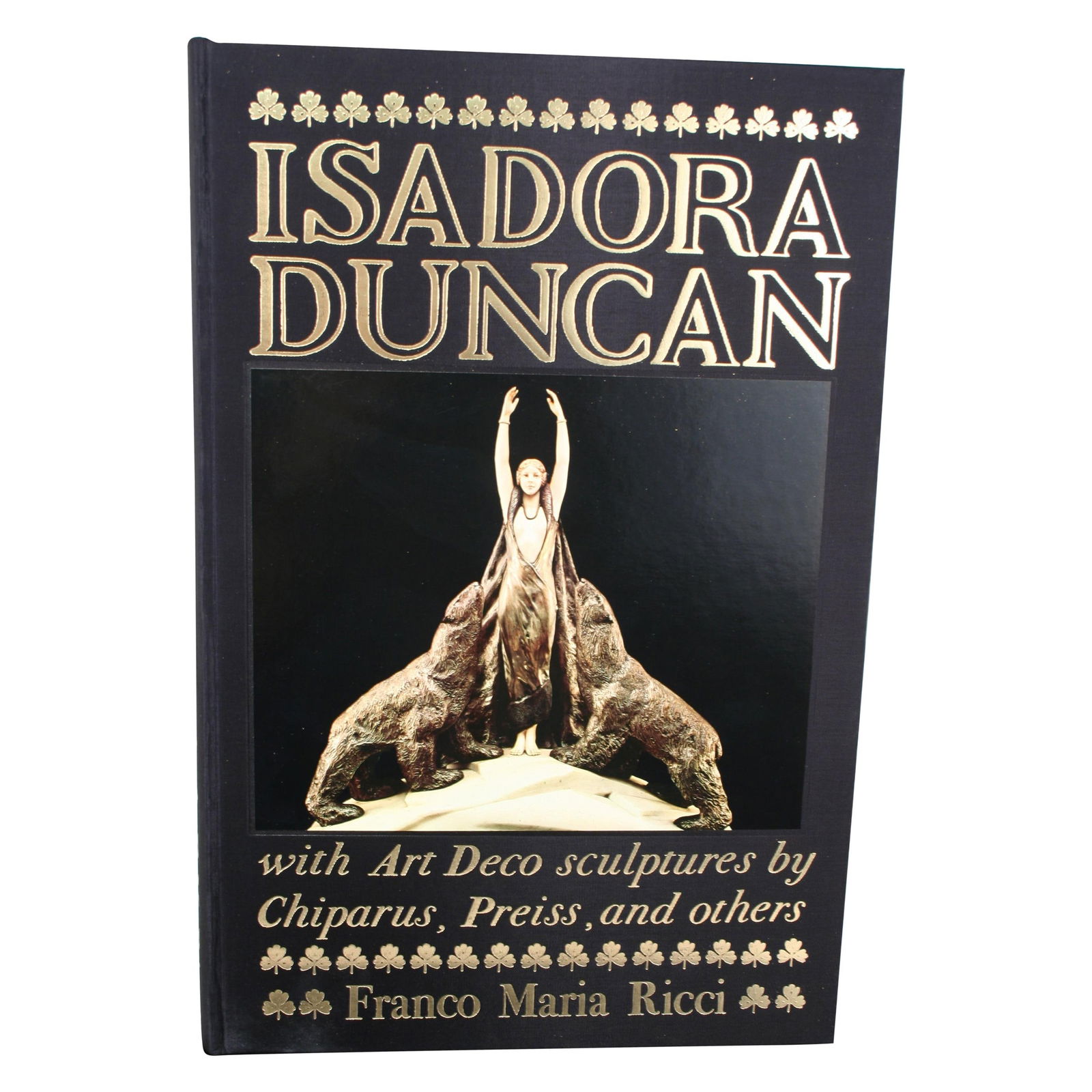 Art Deco Collectors Book, Limited # 2459/3000 Never Opened Isadora Duncan Life: A hard to find deco book in a hard binder box. The book shows great color photos of some of the best deco figurines and tells the story of Isadora Duncan’s tragic death. It is said to be that