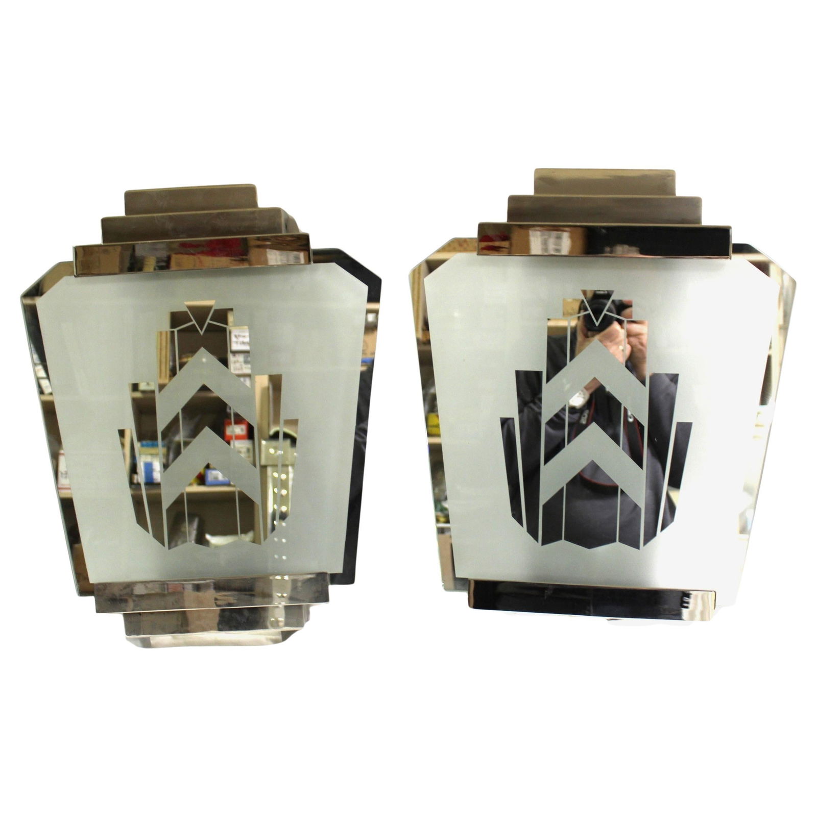 Mid Century /Modern Deco Sconces , St James Club, 2 pairs - 16