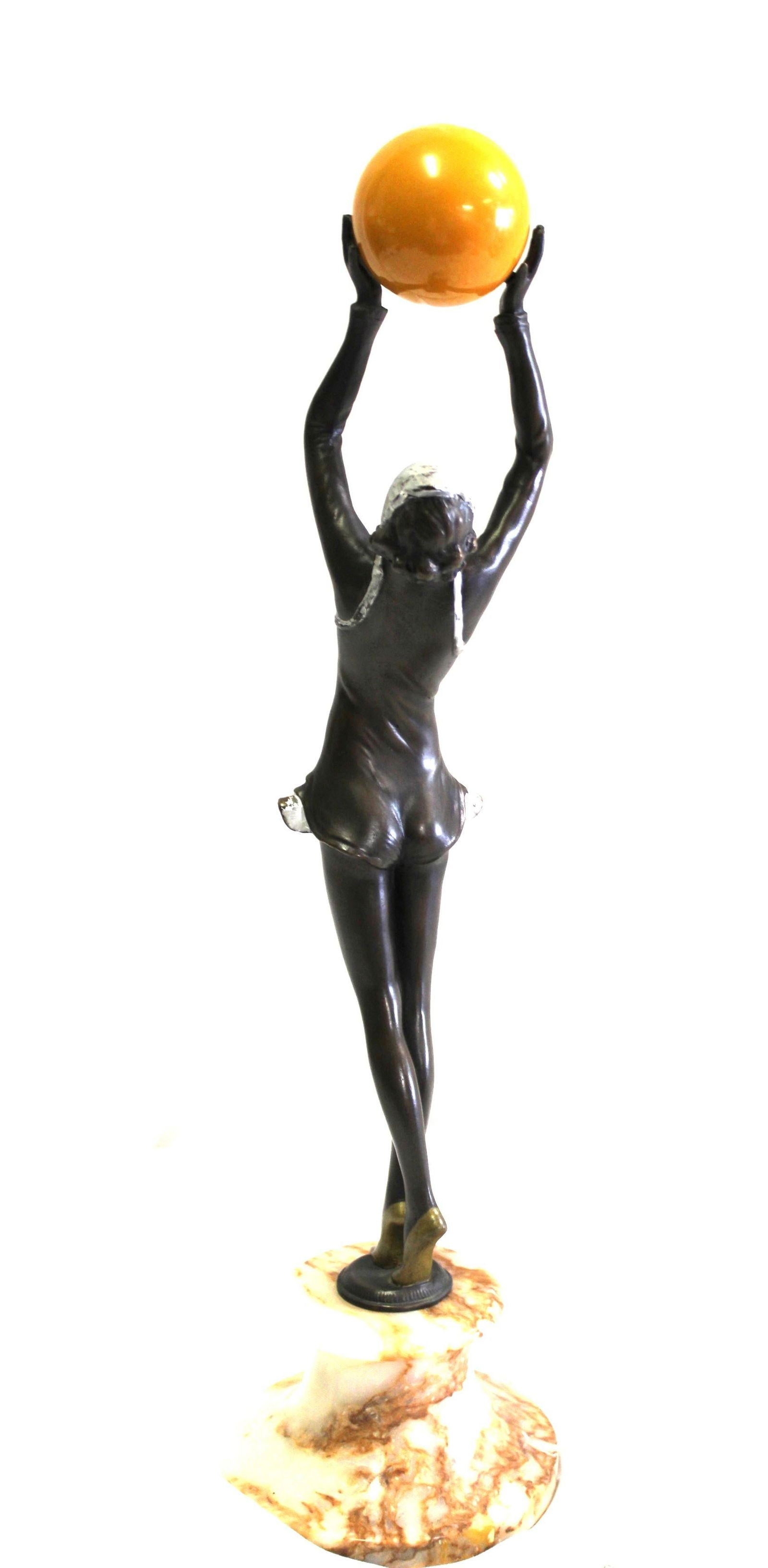 Mid Century /Modern/Deco Style Sculpture , Bronze Girl - 3
