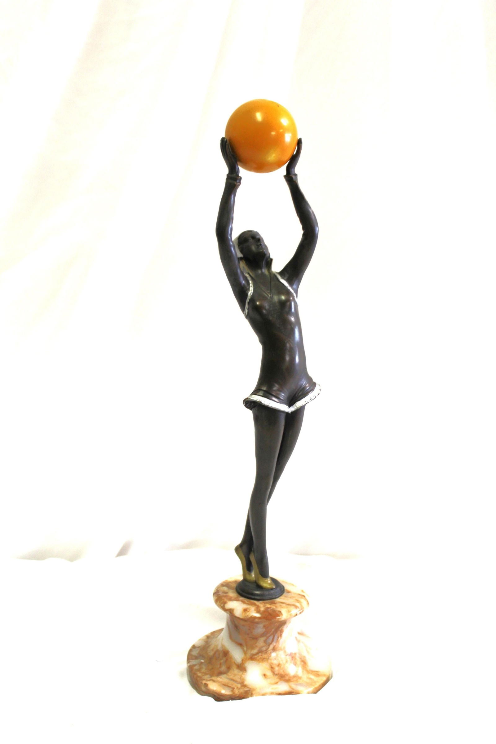 Mid Century /Modern/Deco Style Sculpture , Bronze Girl - 6