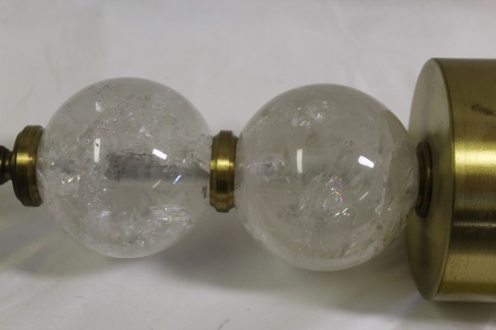 Brass & Rock Crystal Lamps - 13