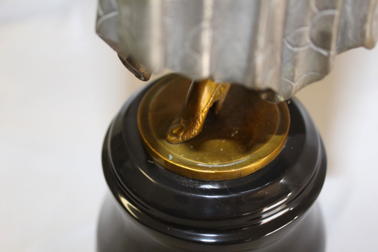 Art Deco Sculpture, Lady the Book Lady Bronze and Marble - 11