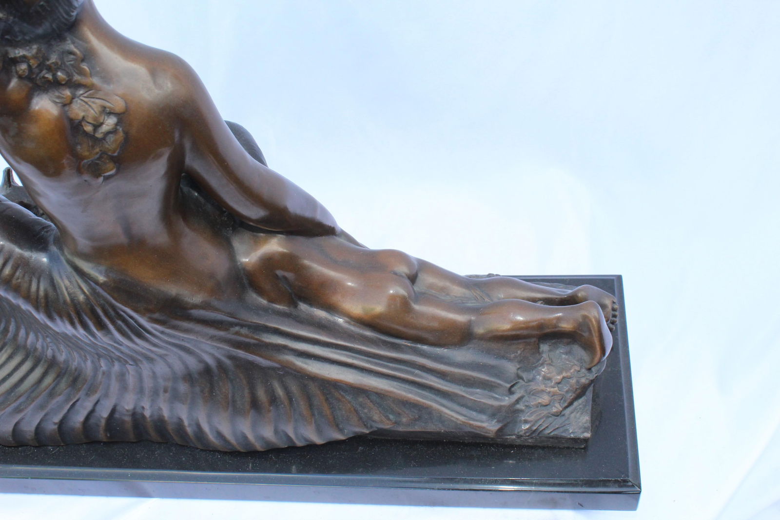 Art Deco Sculpture, Semi-Nude Girl with Boy and Dog After Delandre Large - 2
