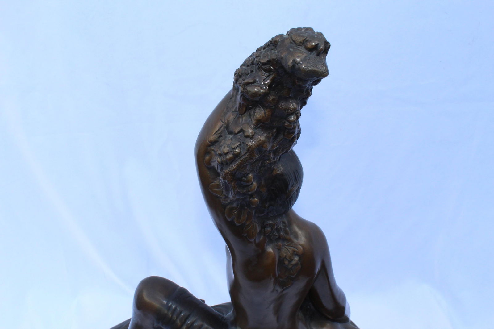 Art Deco Sculpture, Semi-Nude Girl with Boy and Dog After Delandre Large - 5