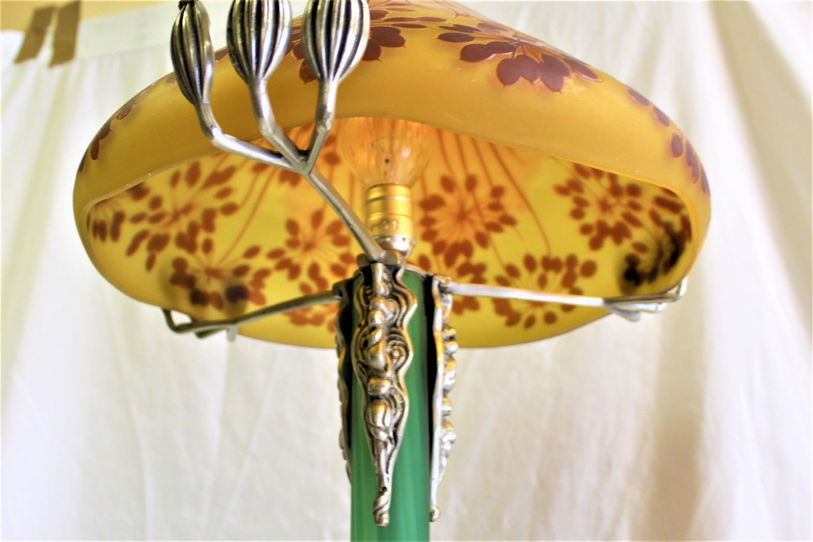 Large Deco Mushroom Lamp, Manner of Galle' - 10