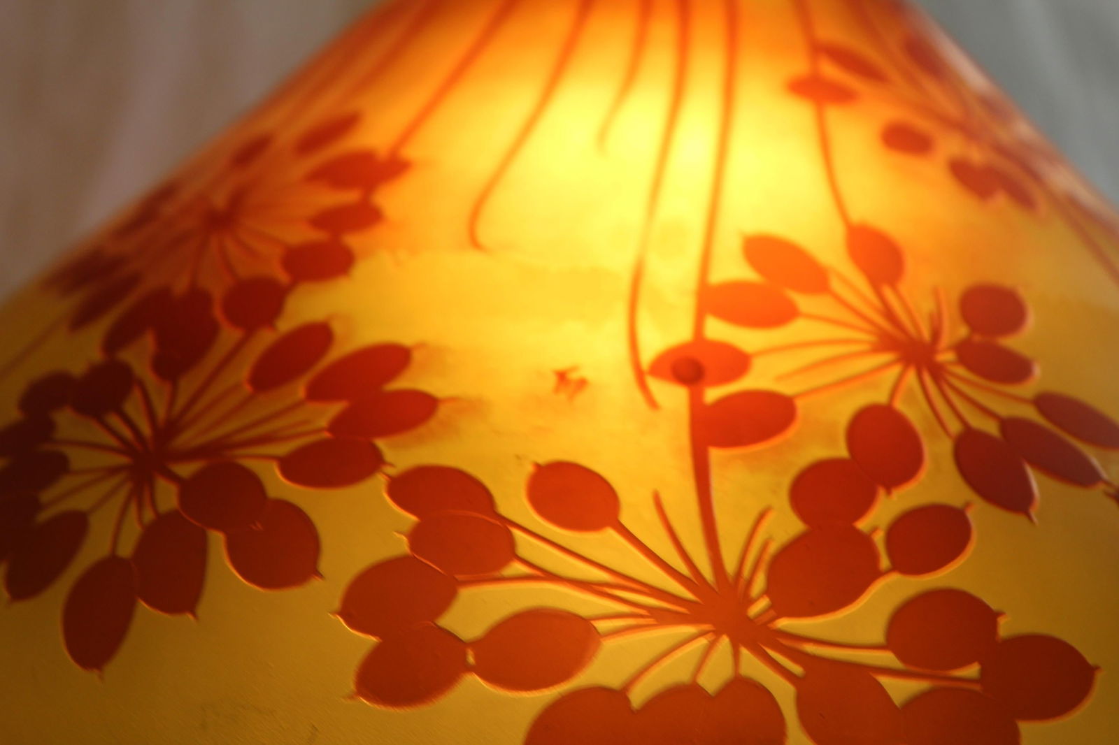 Large Deco Mushroom Lamp, Manner of Galle' - 14