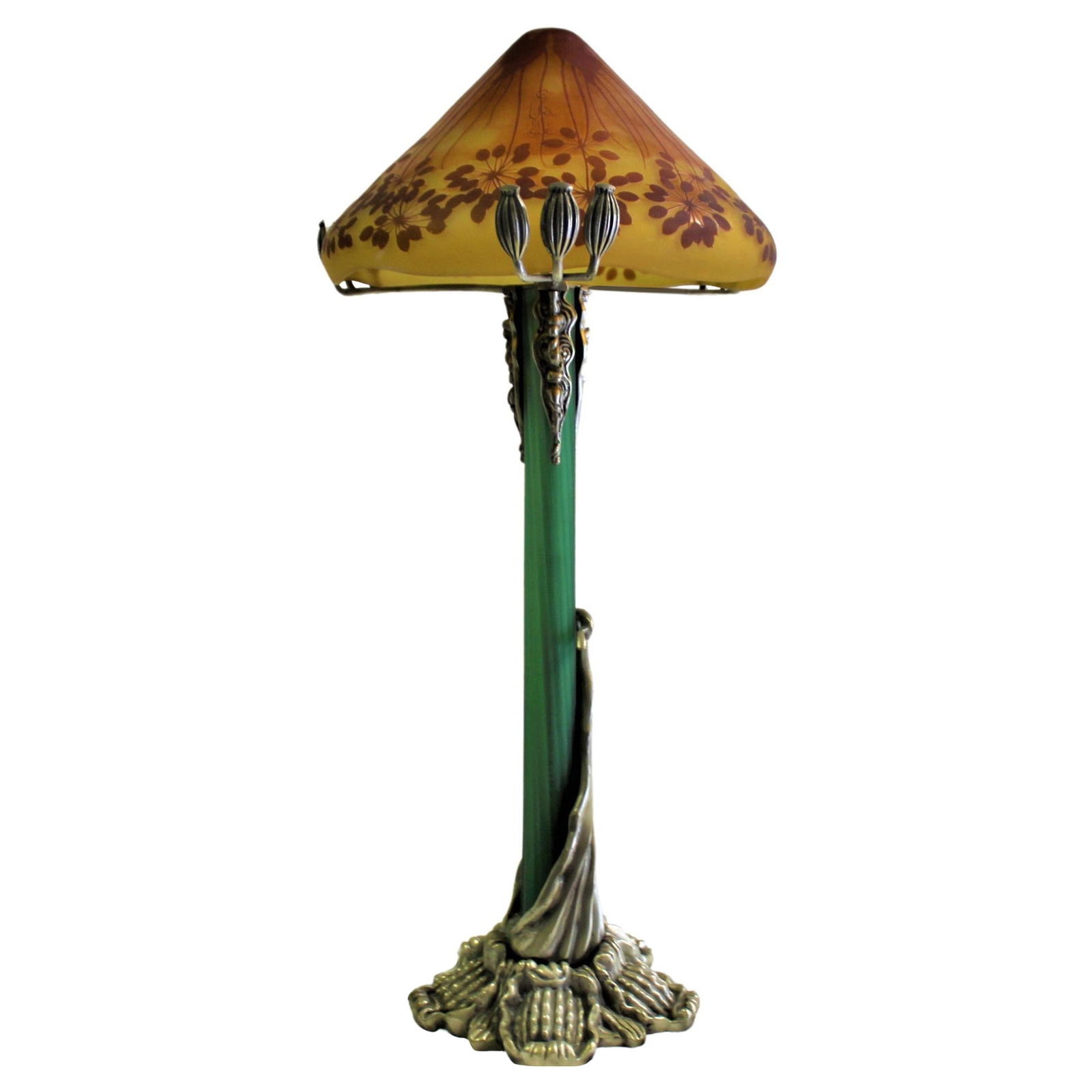 Large Deco Mushroom Lamp, Manner of Galle' - 7