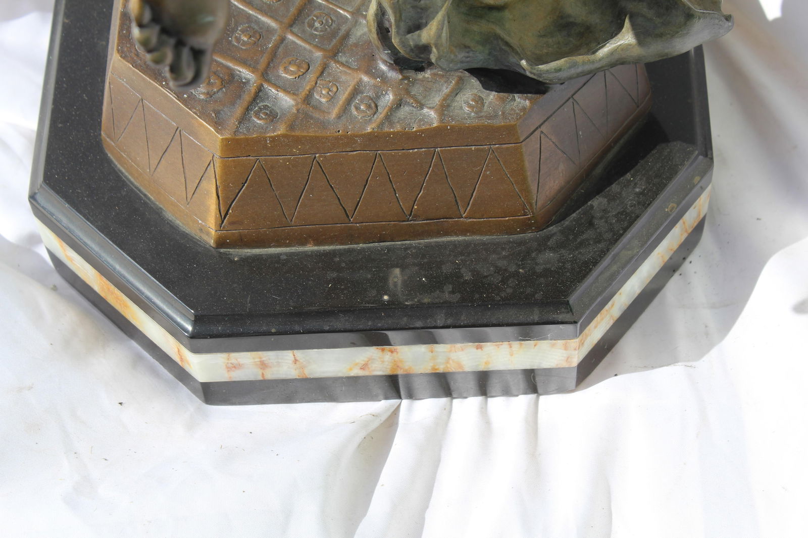 Art deco Style , Lady in Eastern Dance pose , Bronze , Large - 2