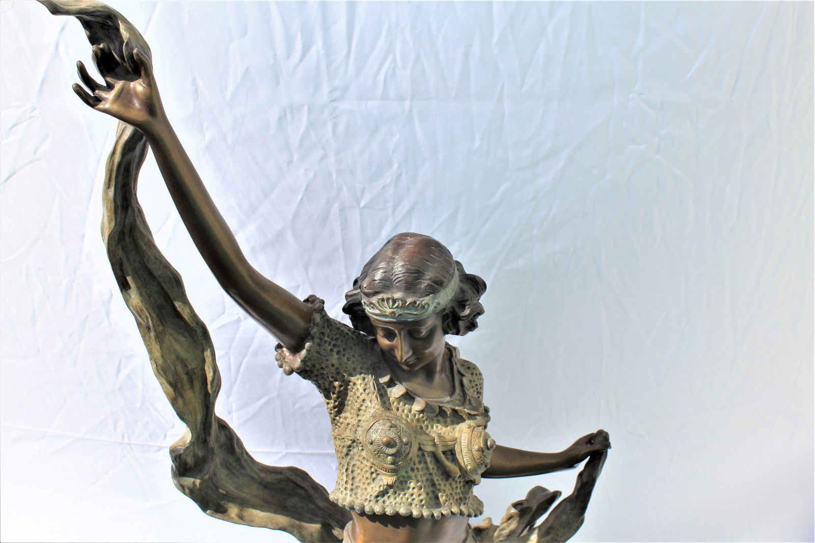 Art deco Style , Lady in Eastern Dance pose , Bronze , Large - 5