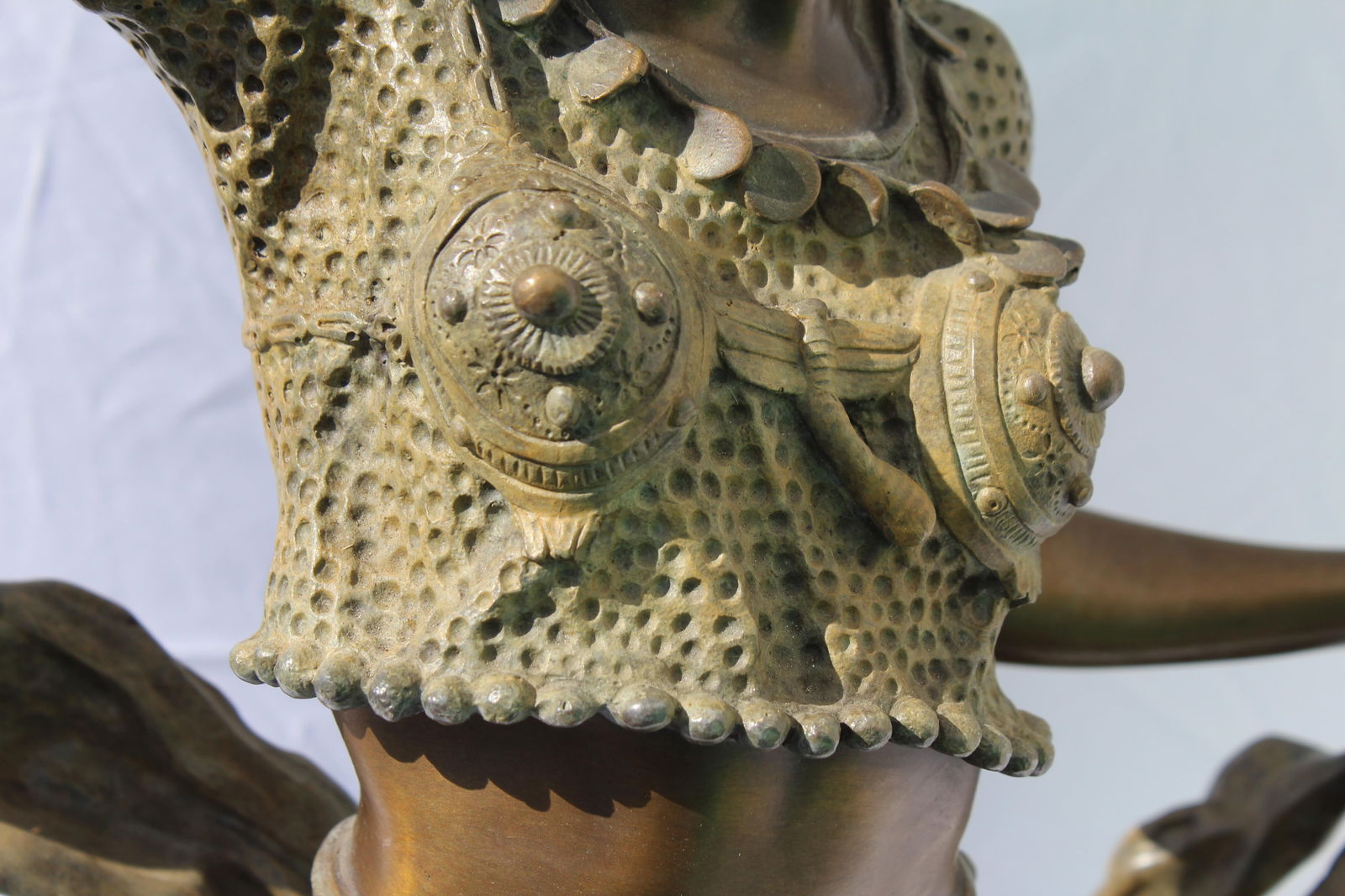 Art deco Style , Lady in Eastern Dance pose , Bronze , Large - 9