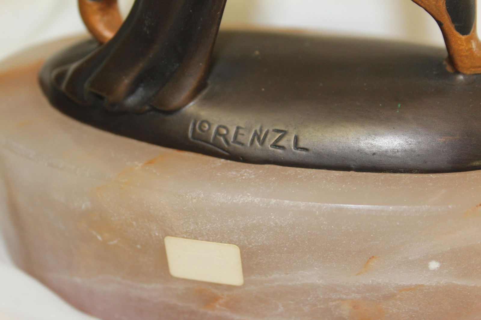 Art Deco Bronze , Dancer , England After Lorenzl - 2