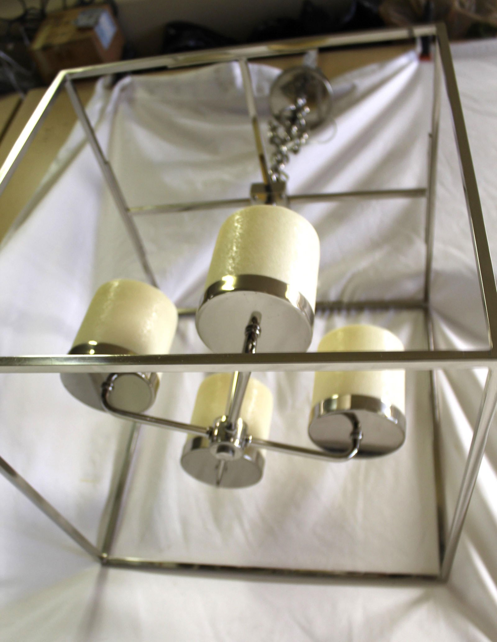 Modern Mid-century Square Pendant , 4 light - 3