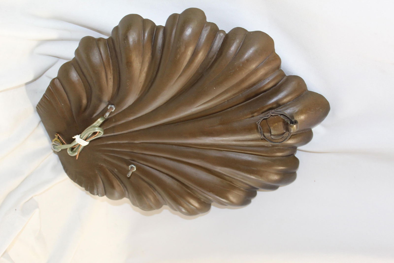 Mid Century Modern Large Leaf Sconce , Bronze - 10