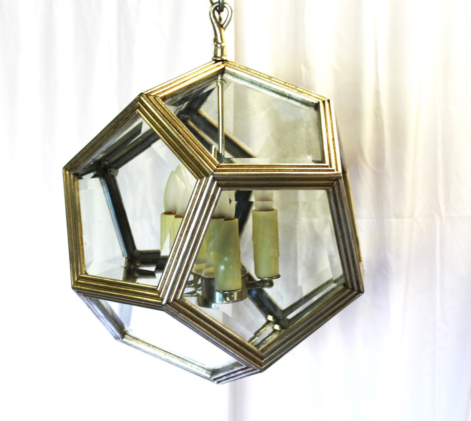 Mid Century/Modern Pentagon Chandelier - 15