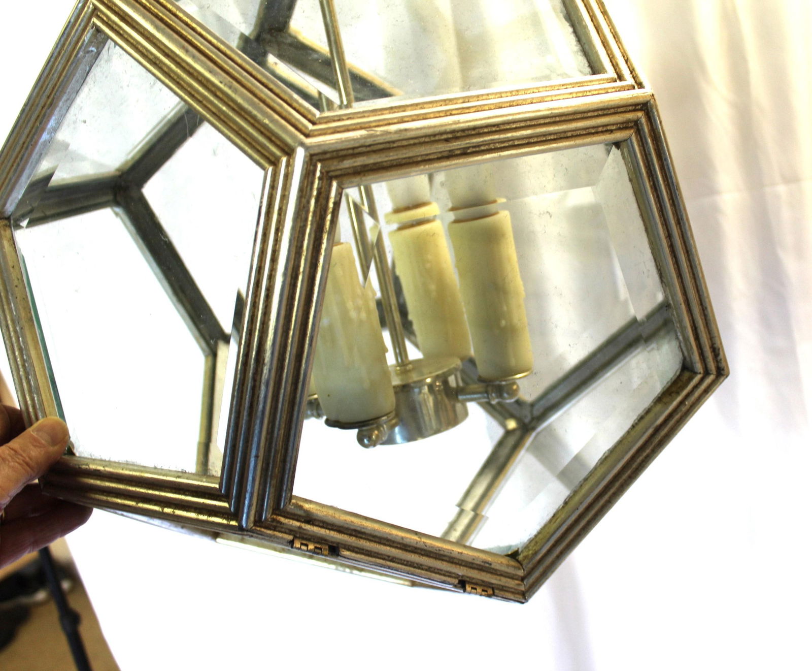 Mid Century/Modern Pentagon Chandelier - 19