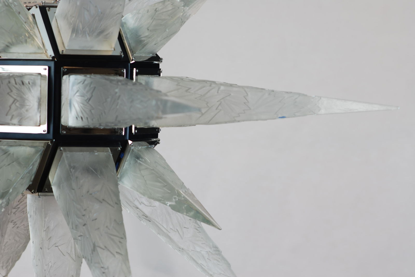 Contemporary Art Deco Star Chandelier After C.J. Weisnstein Custom2009 - 10