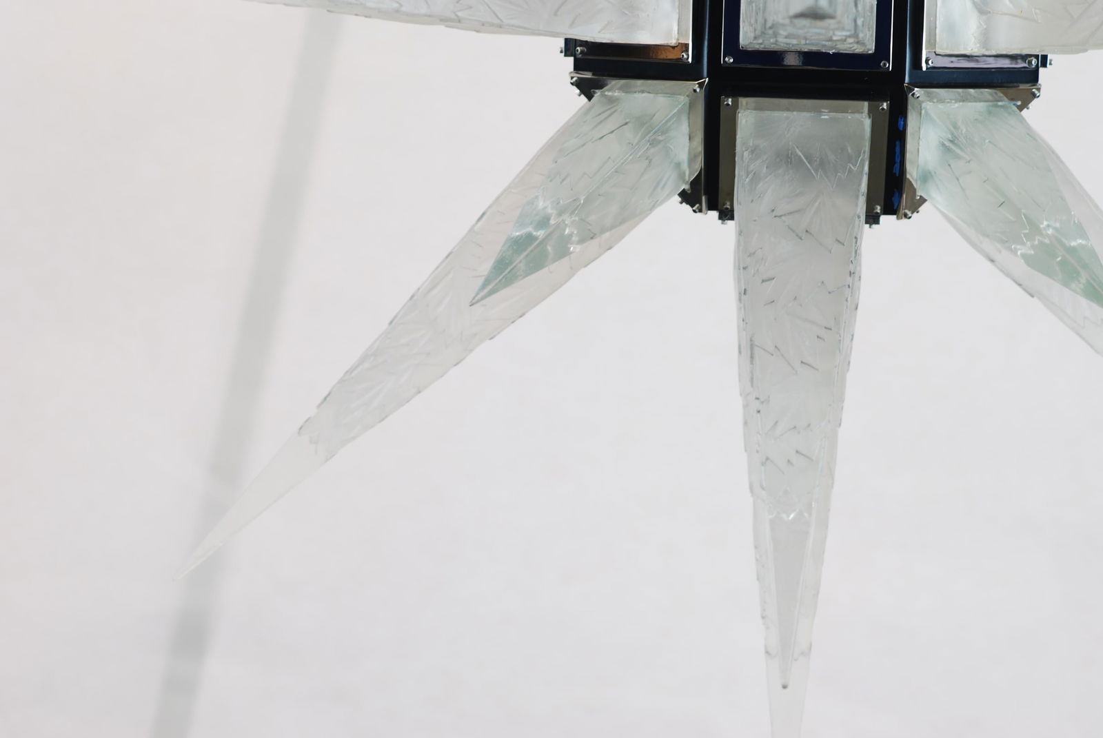 Contemporary Art Deco Star Chandelier After C.J. Weisnstein Custom2009 - 9