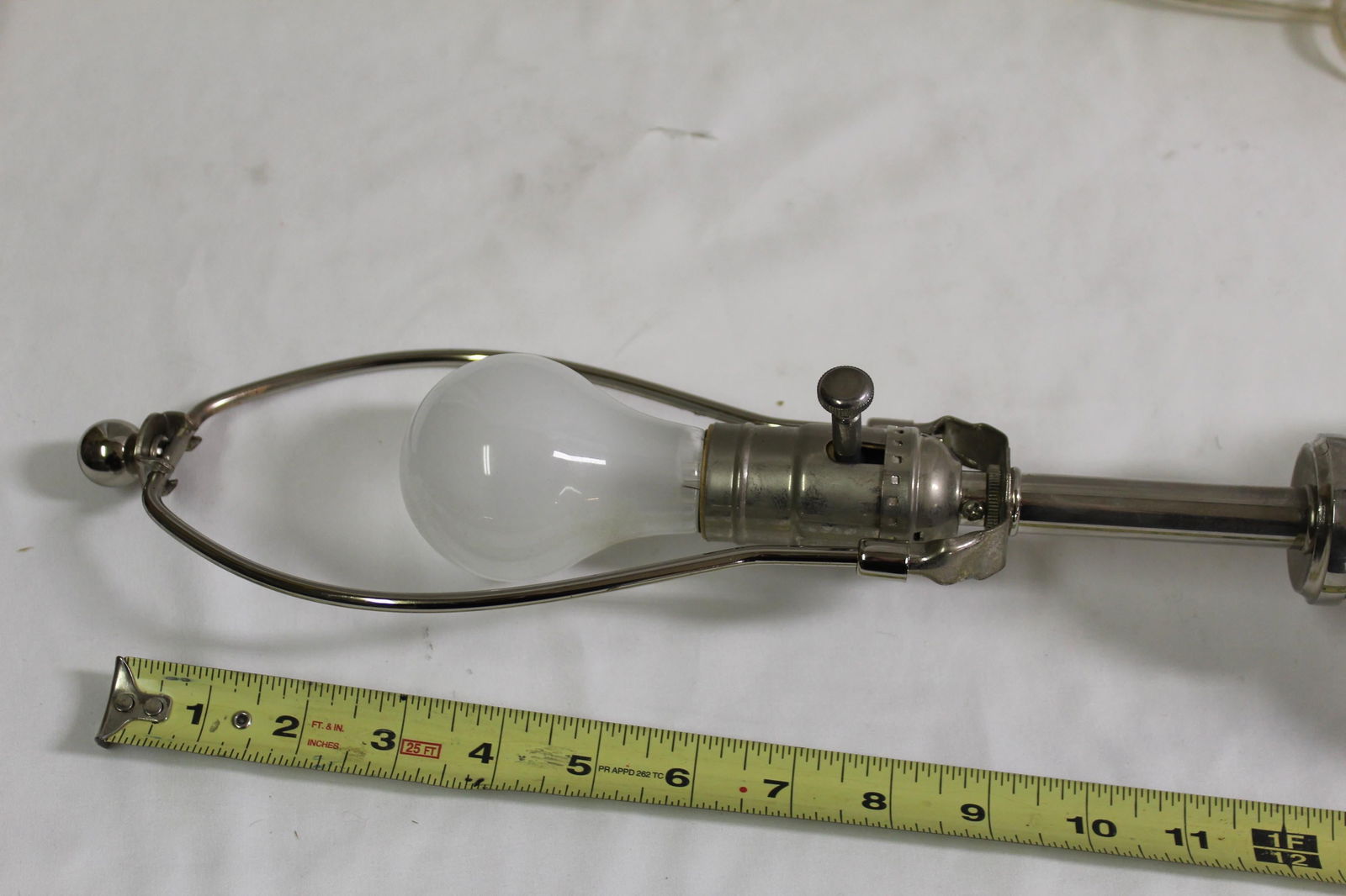 Mid Century/Modern/ Art Deco Rock Crystal Ball lamps pair Nickel - 16