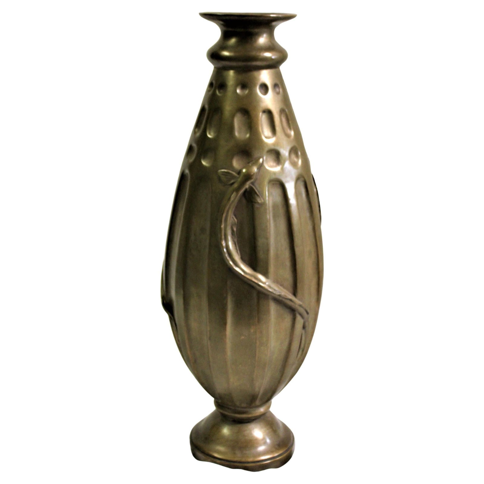 Art Deco/Modern Salamander Vase , Bronze - 15