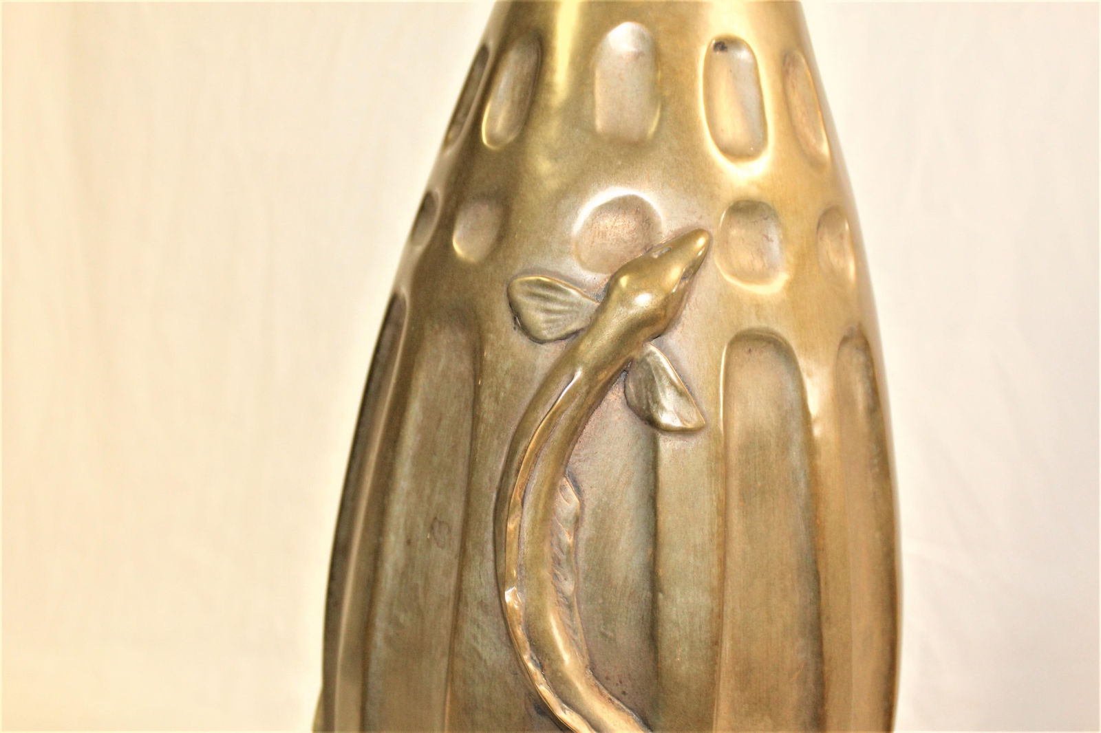Art Deco/Modern Salamander Vase , Bronze - 16