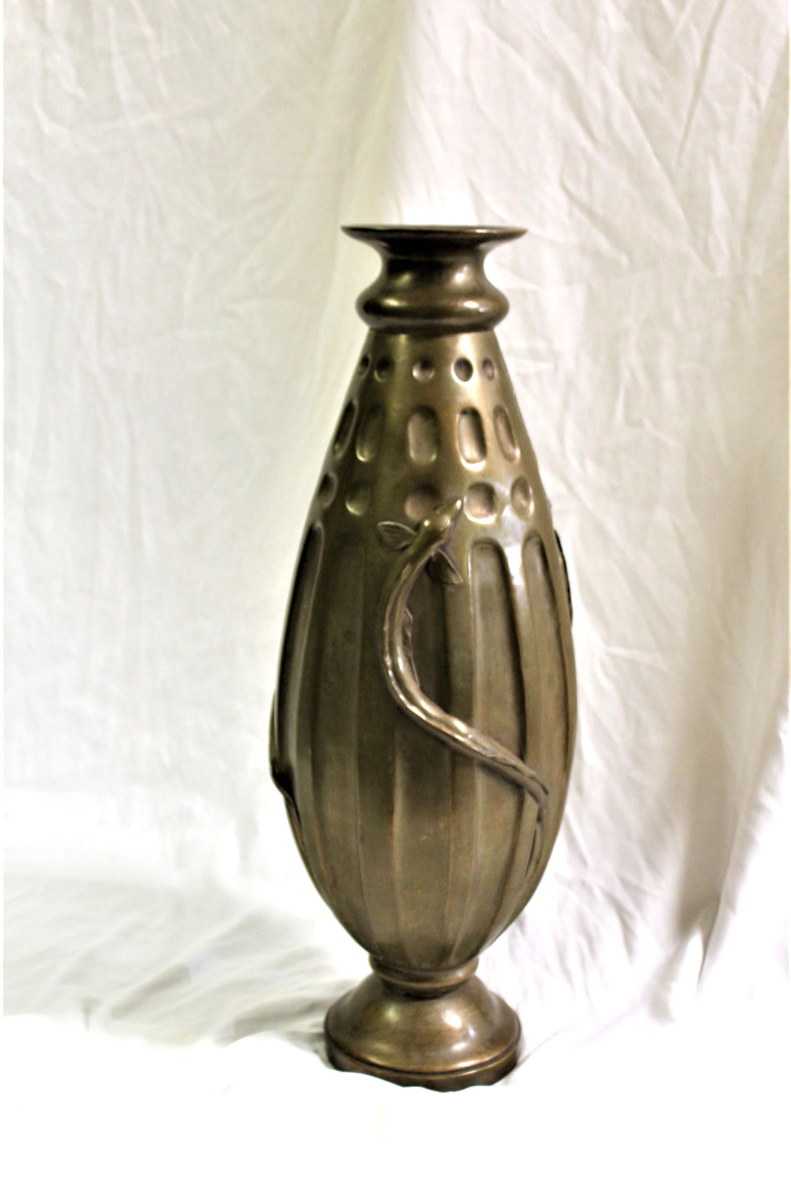 Art Deco/Modern Salamander Vase , Bronze - 5