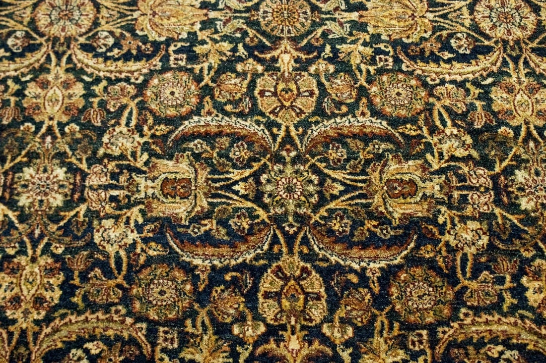 Hale Navy Floral 8X10 Indo-Tabriz Oriental Rug - 6